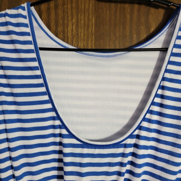 Super Cute Blue and White Stripe Romper Unbranded - Picture 3 of 9